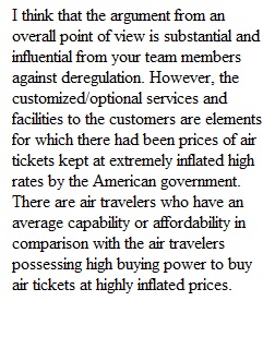 3.1 - Discussion Before and After Deregulation